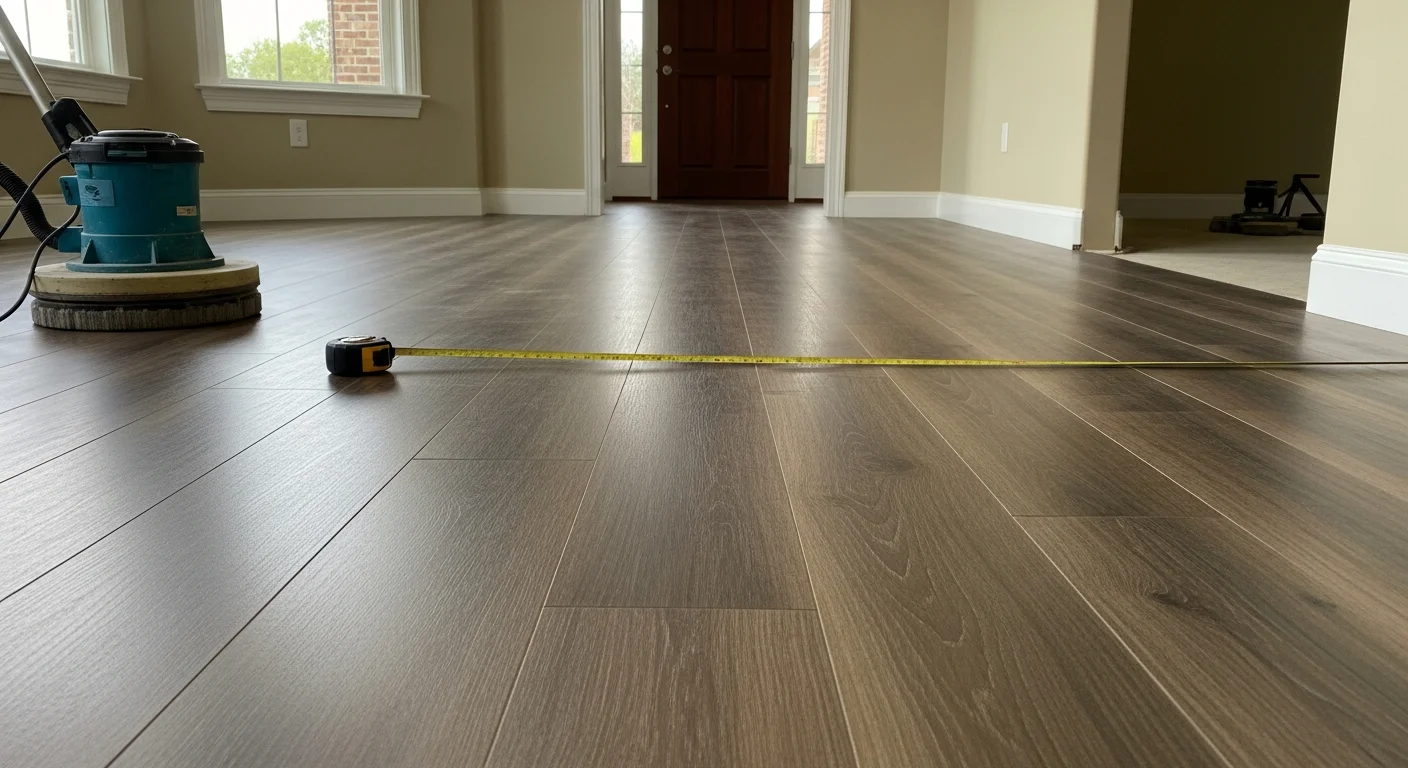 Professional flooring installation in a residential home