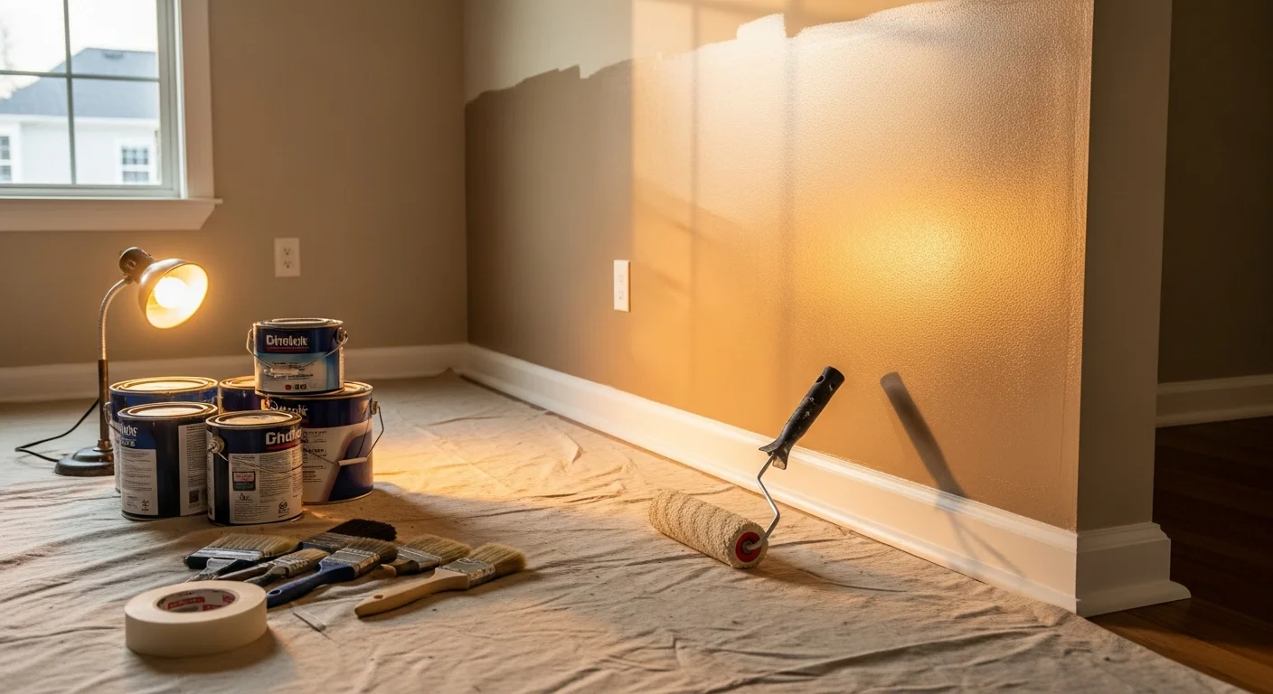 Professional interior painting in a residential home