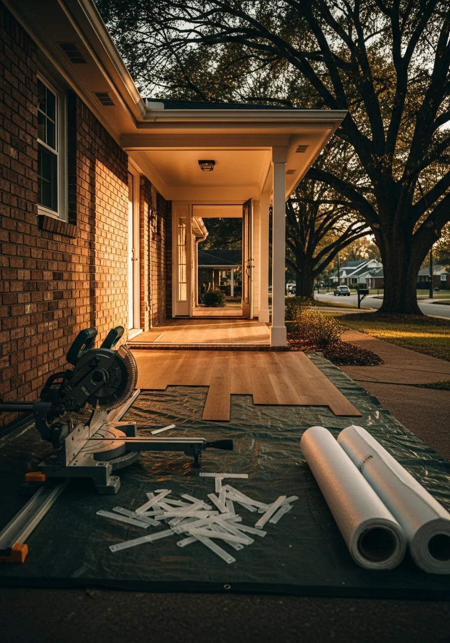 Professional service being performed at an Anderson residential property.