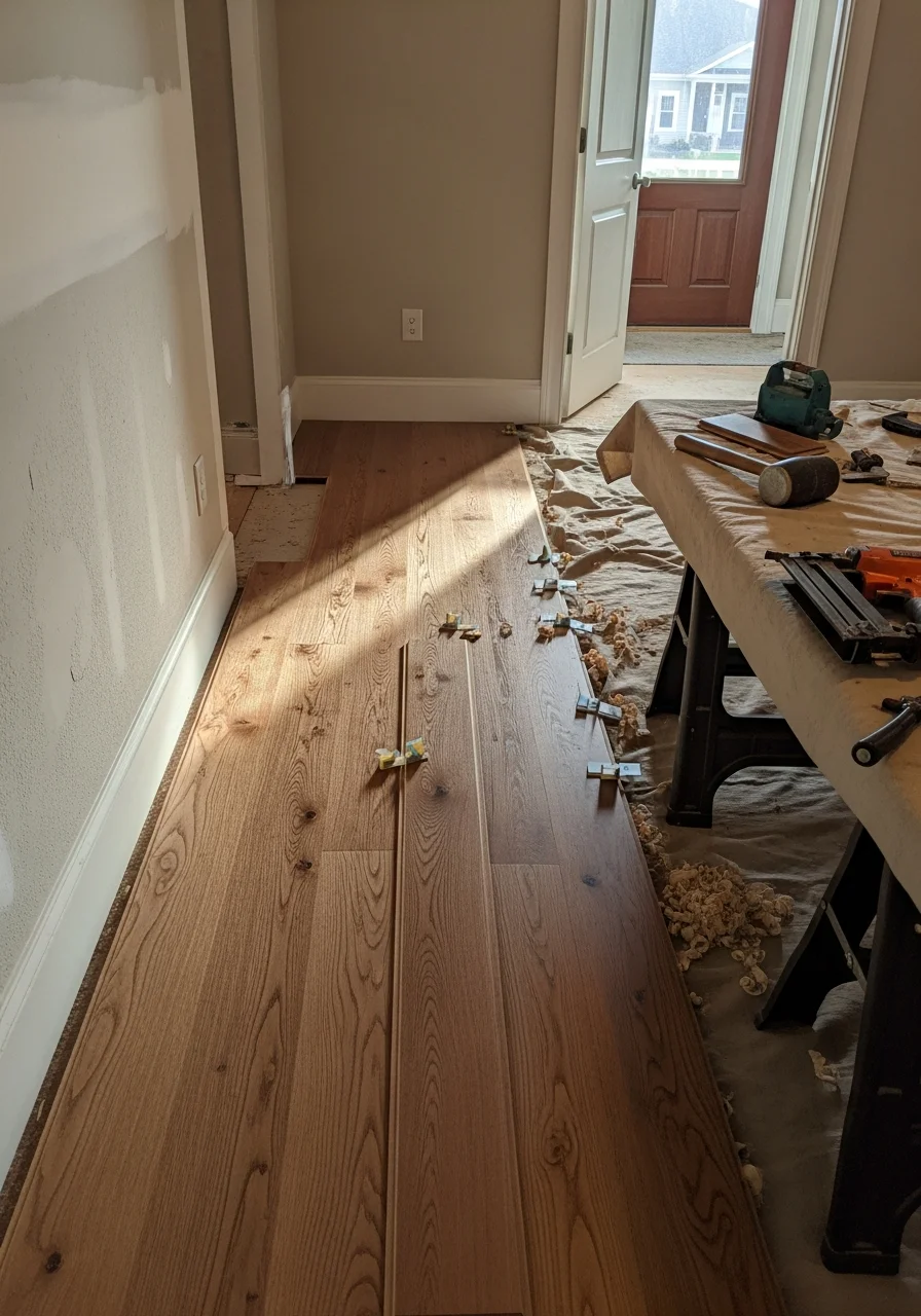 Skilled technician working on a home improvement project in Gaffney.
