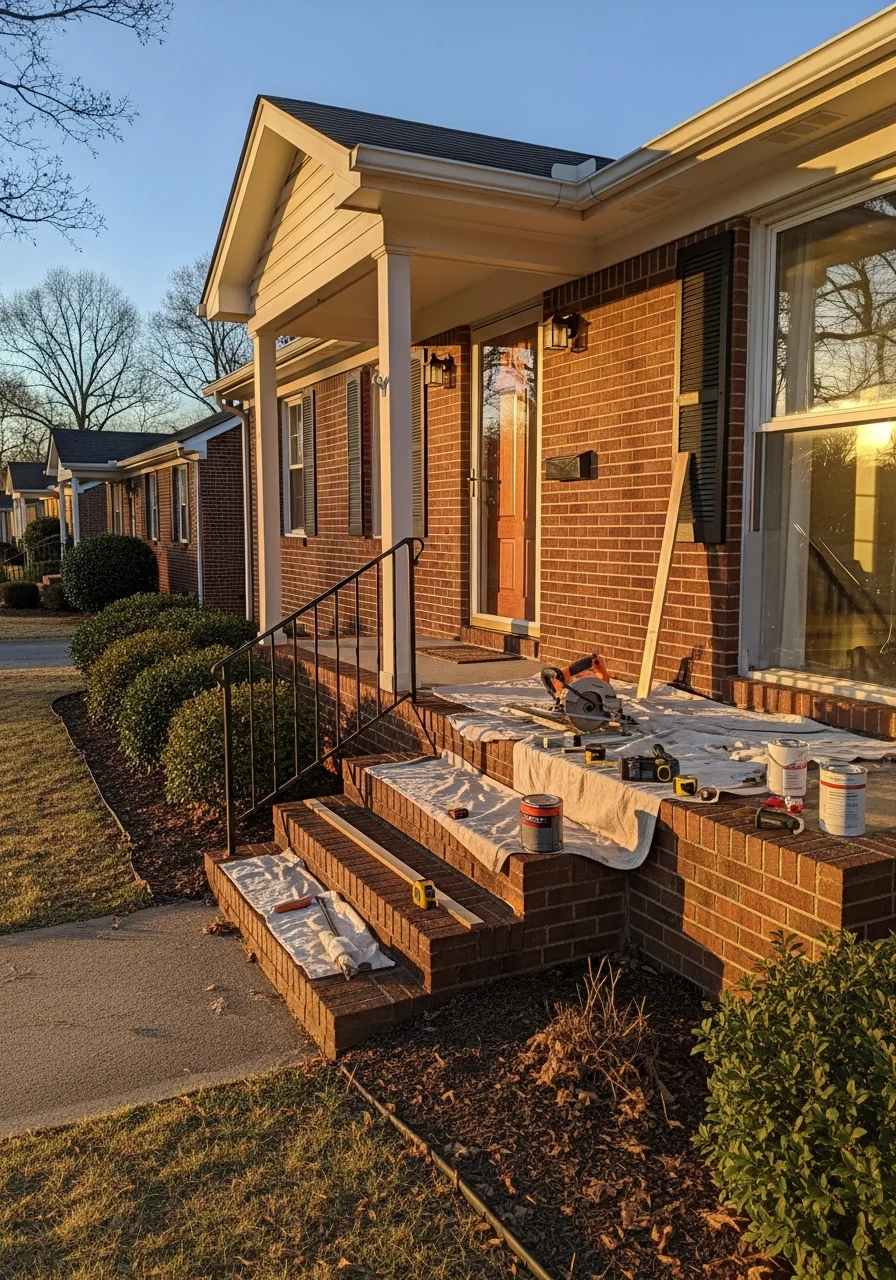 Professional service being provided at a Gastonia residential property.