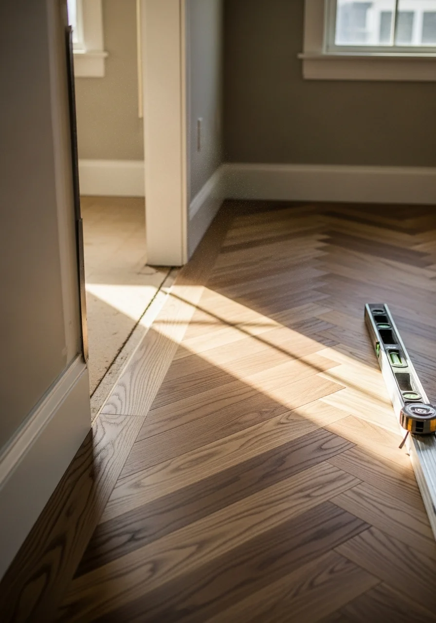 Professional team member conducting inspection on a residential property in Greenville.