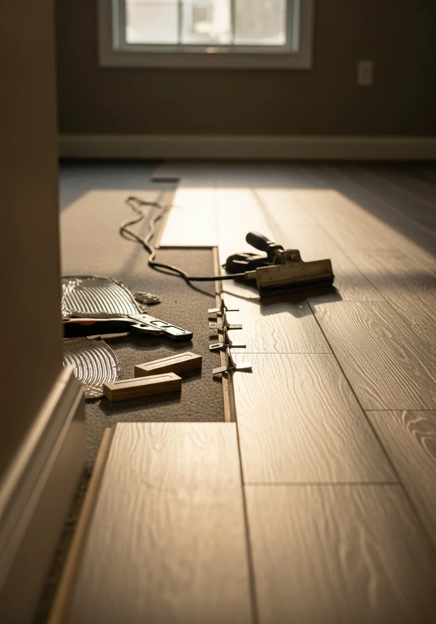 Close-up of professional work being performed on a residential property in Lexington.