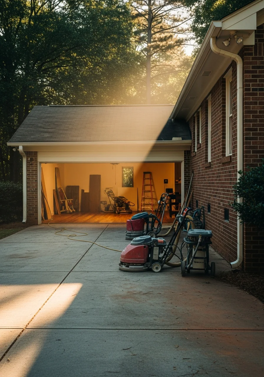 Skilled technician performing work on a Pickens County home.