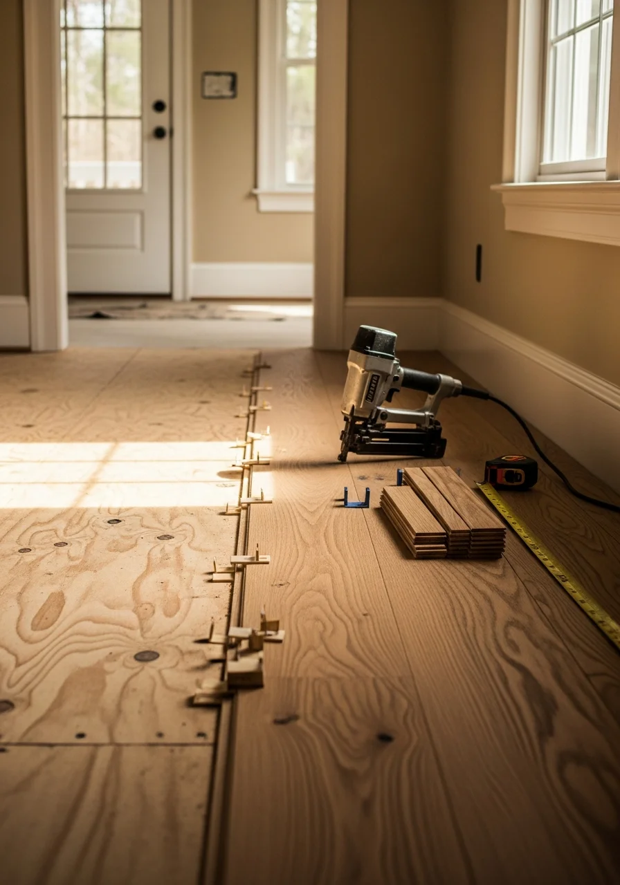 Professional team member working on a residential project in Spartanburg.